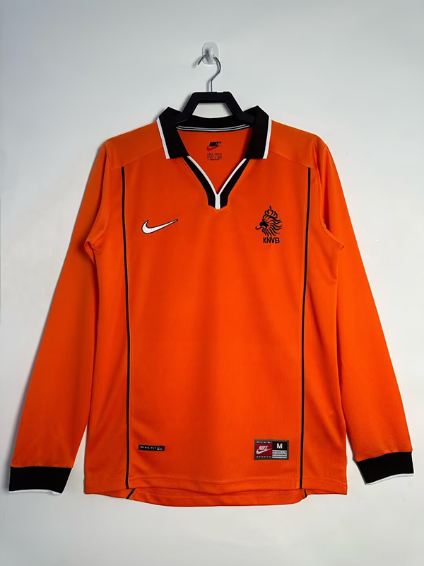AAA Quality Netherlands 1998 World Cup Home Long Jersey